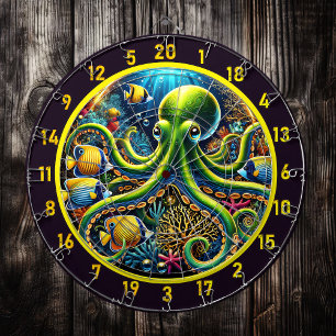 Ocean Majesty Octopus Dartboard Dartscheibe