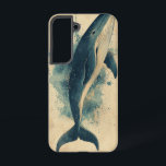 Ocean Majesty Whale Phone Case Samsung Galaxy Hülle<br><div class="desc">Ein majestätischer Wal springt in einer Aquarelltöne,  verbindet Stärke und Anmut in einem ruhigen,  ozeanisch inspirierten Design.</div>