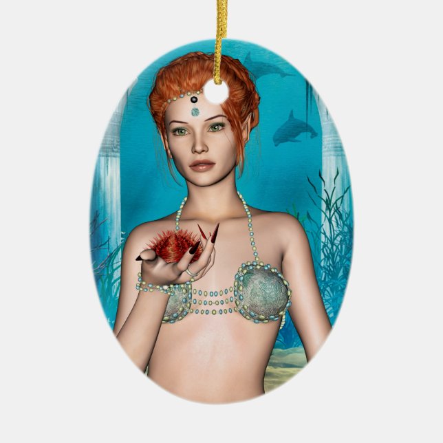 Ocean Mermaid Keramikornament (Vorne)