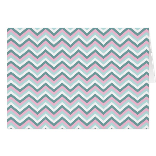 Ocean Mist Zickzack Muster (Vorderseite (Horizontal))