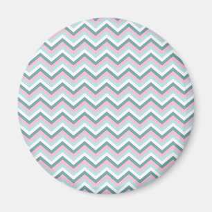 Ocean Mist Zickzack Muster Magnet