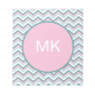 Ocean Mist Zickzack Muster Notizblock