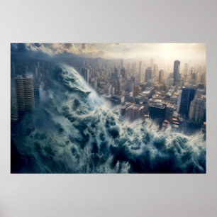Ocean Nature Force Unleash Power Earth Desaster Poster