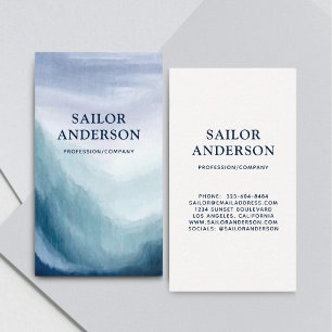Ocean Ombre Beach Waves Visitenkarte