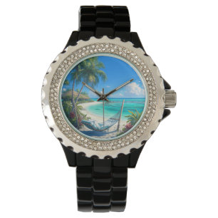 Ocean Paradise - Tropical Beach Oase Armbanduhr