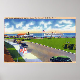 Ocean Park View of Boats Ankunft am Hafen Poster