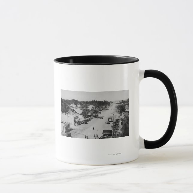 Ocean Park, WA - Aussicht auf Strand, Alte Autos Tasse (Rechts)
