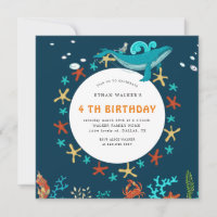 Ocean Party | Invitation d'anniversaire