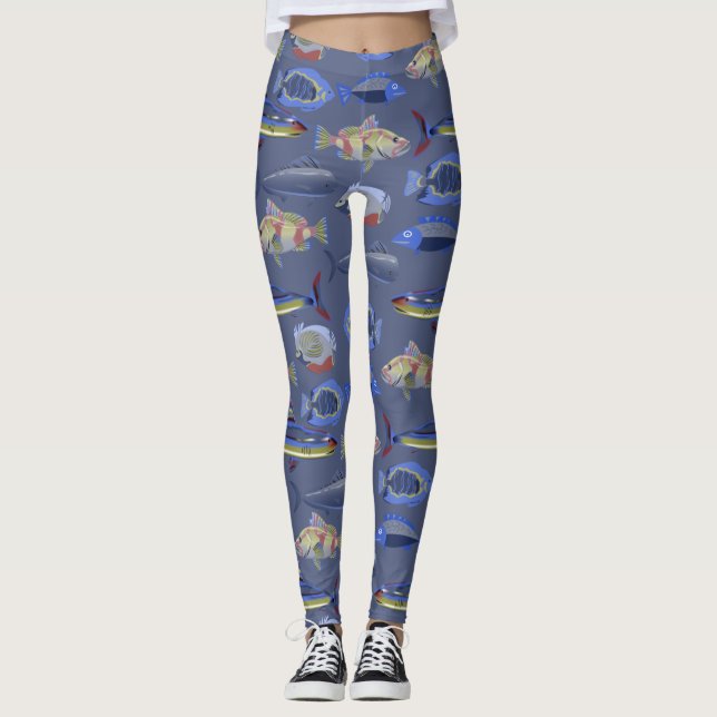 Ocean Pattern Leggings (Vorderseite)