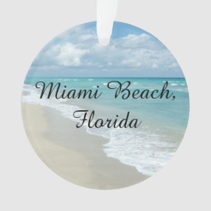 Océan personnalisable de Miami Beach de Noël de la