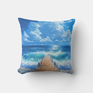Ocean Pier et Sky Outdoor Coussin