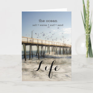 Ocean Pier Grußkarte Karte