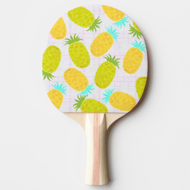 Ocean Pineapples Farmhouse Pattern Tischtennis Schläger (Vorderseite)
