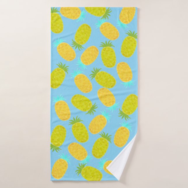 Ocean Pineapples Pattern Badehandtuch (Badehandtuch)