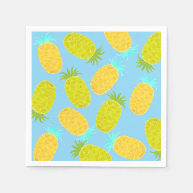 Ocean Pineapples Pattern  Serviette (Vorderseite)