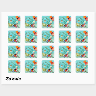 Ocean Pirate Crab and Octopus Sticker