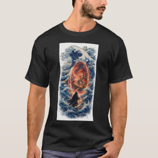 Ocean Portal — T-Shirt Indigo Wave
