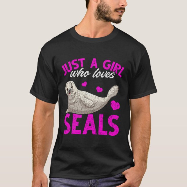 Ocean Puppy Süße Tier Lover Women Girls Kinder Mee T-Shirt (Vorderseite)