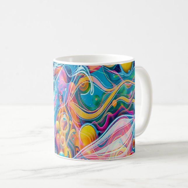 Ocean Reflections Kaffeetasse (VorderseiteRechts)