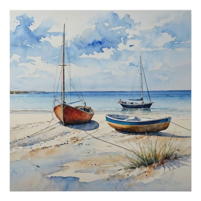 "Ocean Retreat". Eine farbenfrohe Seezunge Fotodruck (Vorne)