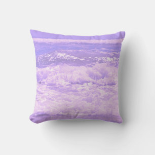 Ocean Sea Beach Lila Waves Wasser Kissen