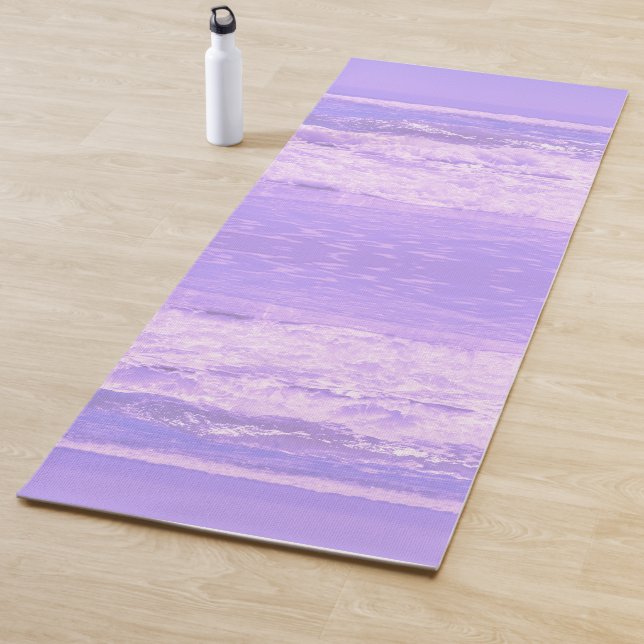 Ocean Sea Beach Lila Waves Wasser Yogamatte (Beispiel)
