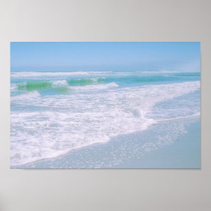 Ocean Sea Sky Nature Pastel Poster