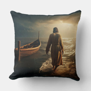 Ocean Seas Boat - Walk on Water Kissen