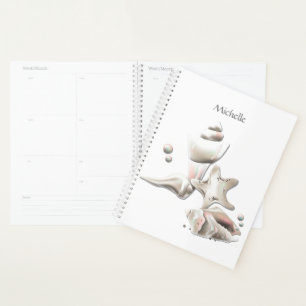 Ocean Seashells Beach Personalisiert Planer
