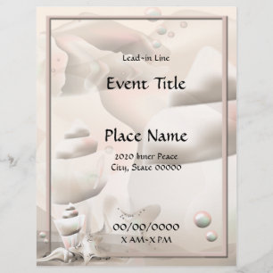 Ocean Seashells Event Flyer