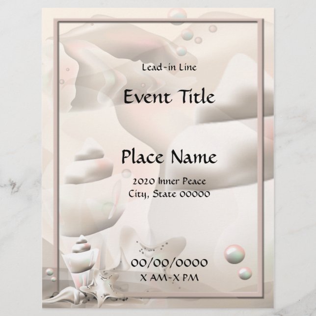 Ocean Seashells Event Flyer (Vorne)