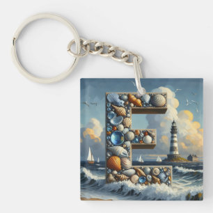 Ocean Seashore Phare Voilier Monogram E