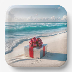 Ocean Seashore Weihnachtsgeschenk Pappteller