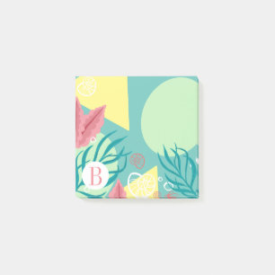Ocean Seaweed Modern Geometric Post-it Klebezettel
