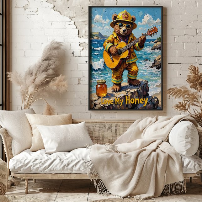 Ocean Serenade: Bär's Rocky Ballad Poster (Von Creator hochgeladen)