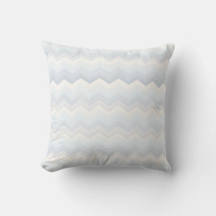 Ocean Shades Wasserfarbe Zickzack Kissen