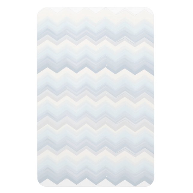 Ocean Shades Wasserfarbe Zickzack Magnet (Vertikal)