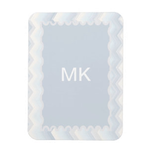 Ocean Shades Wasserfarbe Zickzack Magnet