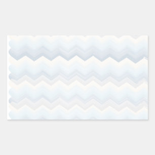 Ocean Shades Wasserfarbe Zickzack Rechteckiger Aufkleber