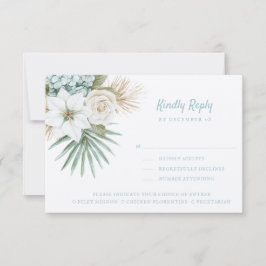 Ocean Shore | Beach | Kindly Reply | Meal Options RSVP Karte