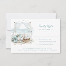 Ocean Shore | Strand | Bitte beantworten | Optione RSVP Karte
