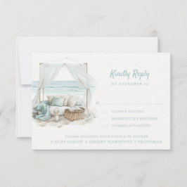 Ocean Shore | Strand | Bitte beantworten | Optione RSVP Karte