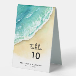 Ocean Shore | Strand | Nummer Tischaufsteller