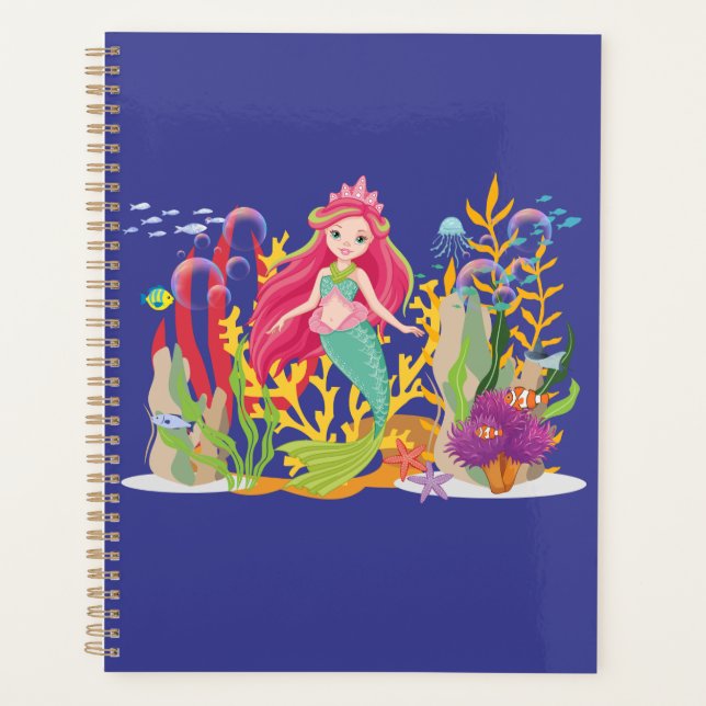 Ocean Siren: Langes rotes Haar Planer (Vorderseite)