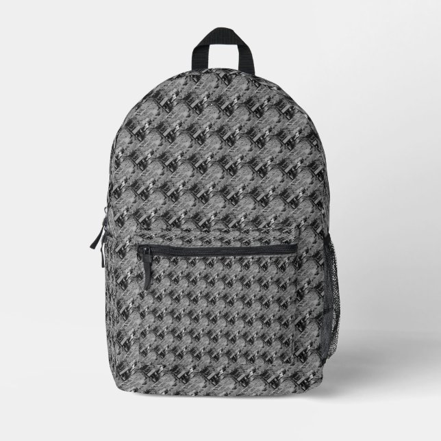 #OCEAN&SKY #THESURFINGMERMAID @ MAGHIE.ORG BEDRUCKTER RUCKSACK (Vorderseite)