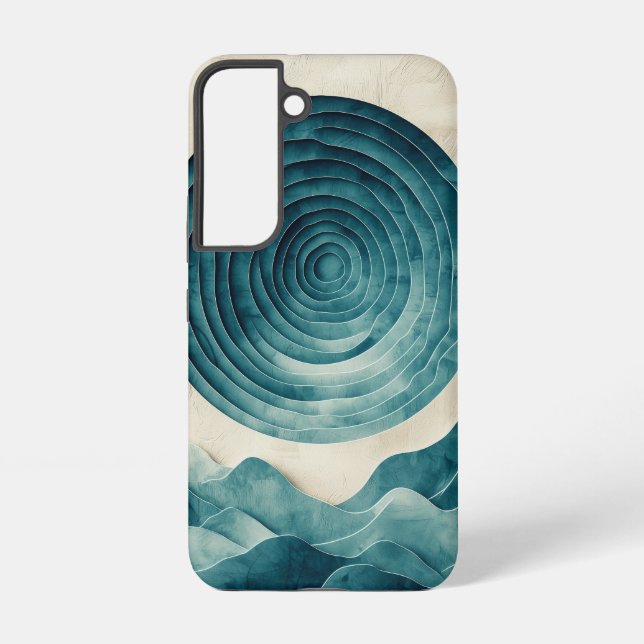 Ocean Spiral Vortex Phone Case Samsung Galaxy Hülle (Rückseite)