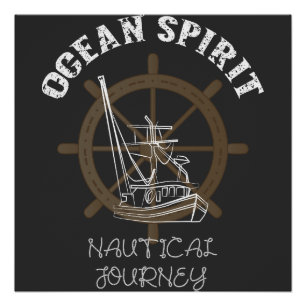 Ocean Spirit Nautic Journey Poster