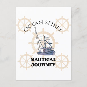 Ocean Spirit Nautic Journey Postkarte