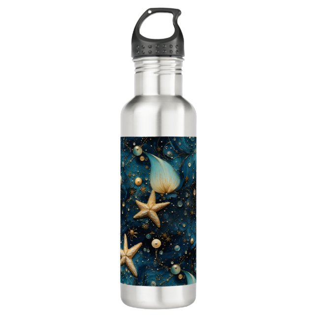 Ocean Starfish Motif Bouteille d'eau (Devant)
