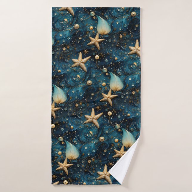 Ocean Starfish Pattern Badetuch Badehandtuch (Badehandtuch)